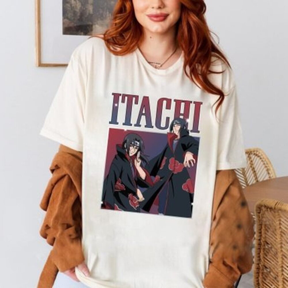 Itachi Naruto Anime Character Graphic Japanese Manga Fan Streetwear T-Shirt 05